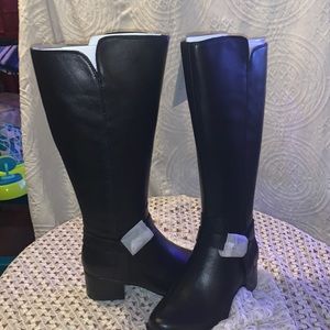 Tall Black Wide Calf